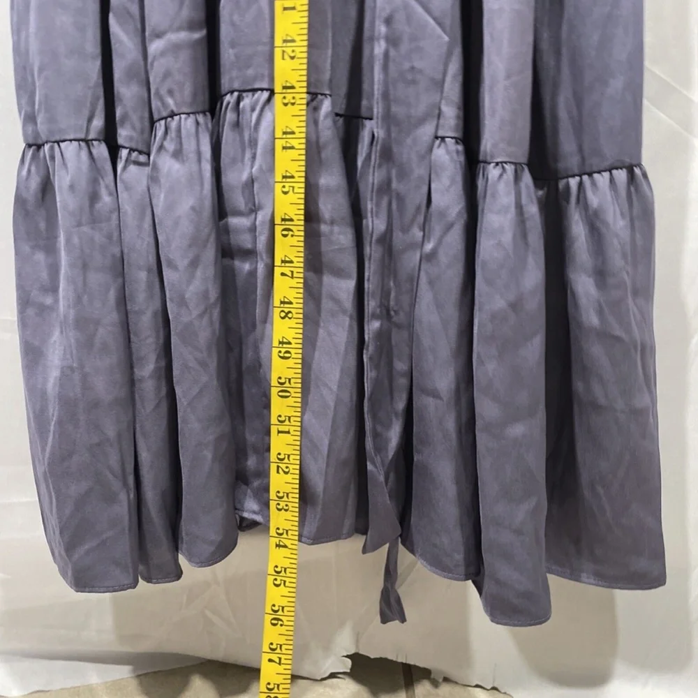 NWT $129 CITY CHIC‎ [ 18W M/18 ] Iconic Tiered Maxi Dress in Dusty lilac #S378 - Picture 6 of 12